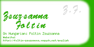 zsuzsanna foltin business card